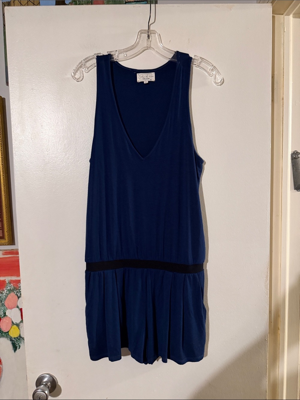 Feel The Piece Terre Jacobs sleeveless v neck romper with pockets XS/S